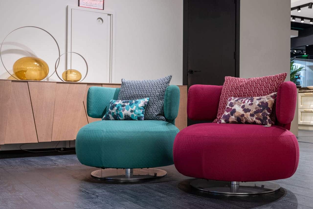 A calm, modern lounge interior with comfortable seating and considered design.