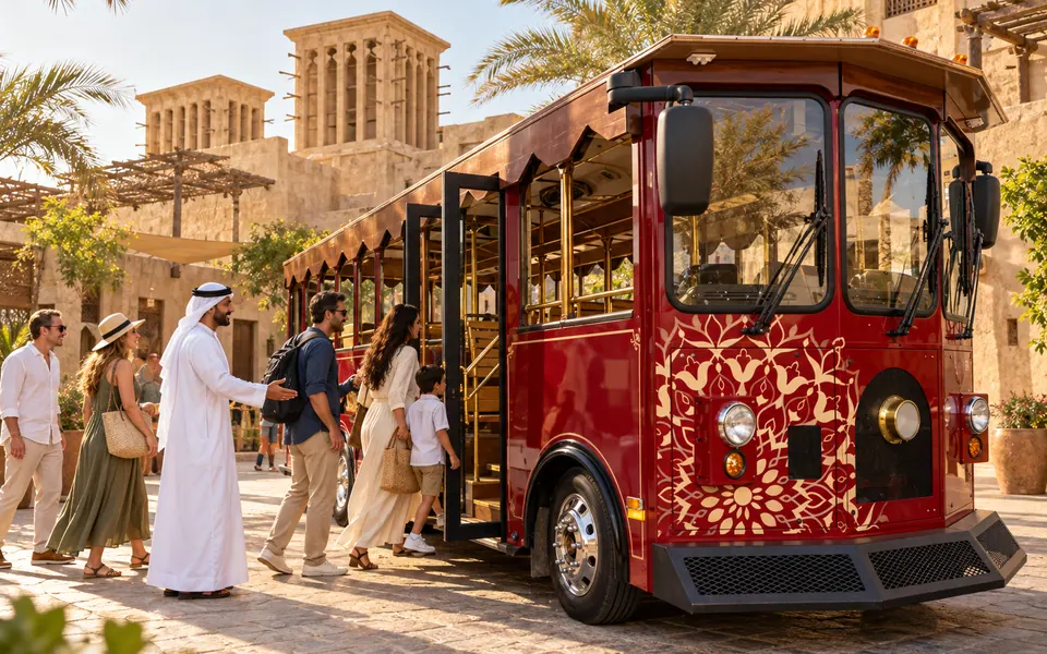 Emirati Culture & Heritage Trolley Tour in Dubai — Dubai