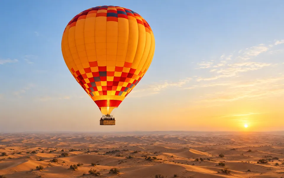 Dubai Overnight Desert Safari with Hot Air Balloon — Dubai