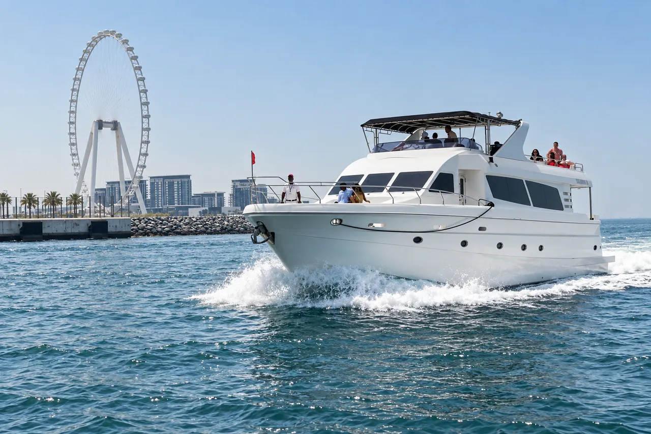 Dubai Marina Shared Yacht Tour with Breakfast or BBQ — Dubai