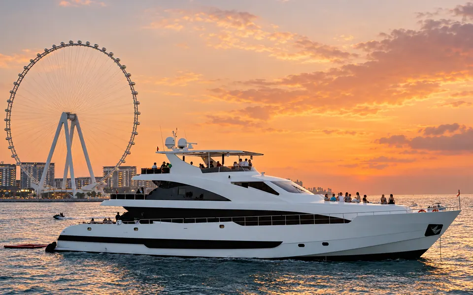 Dubai Shared Superyacht Experience with Live DJ and Dining — Dubai