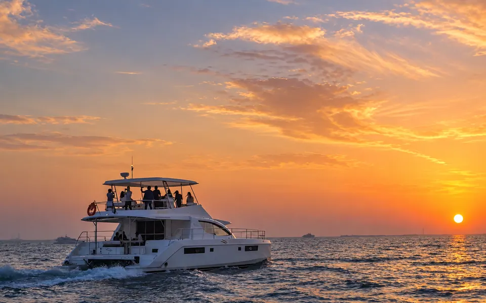 Dubai Sunset Shared Yacht Tour with BBQ — Dubai